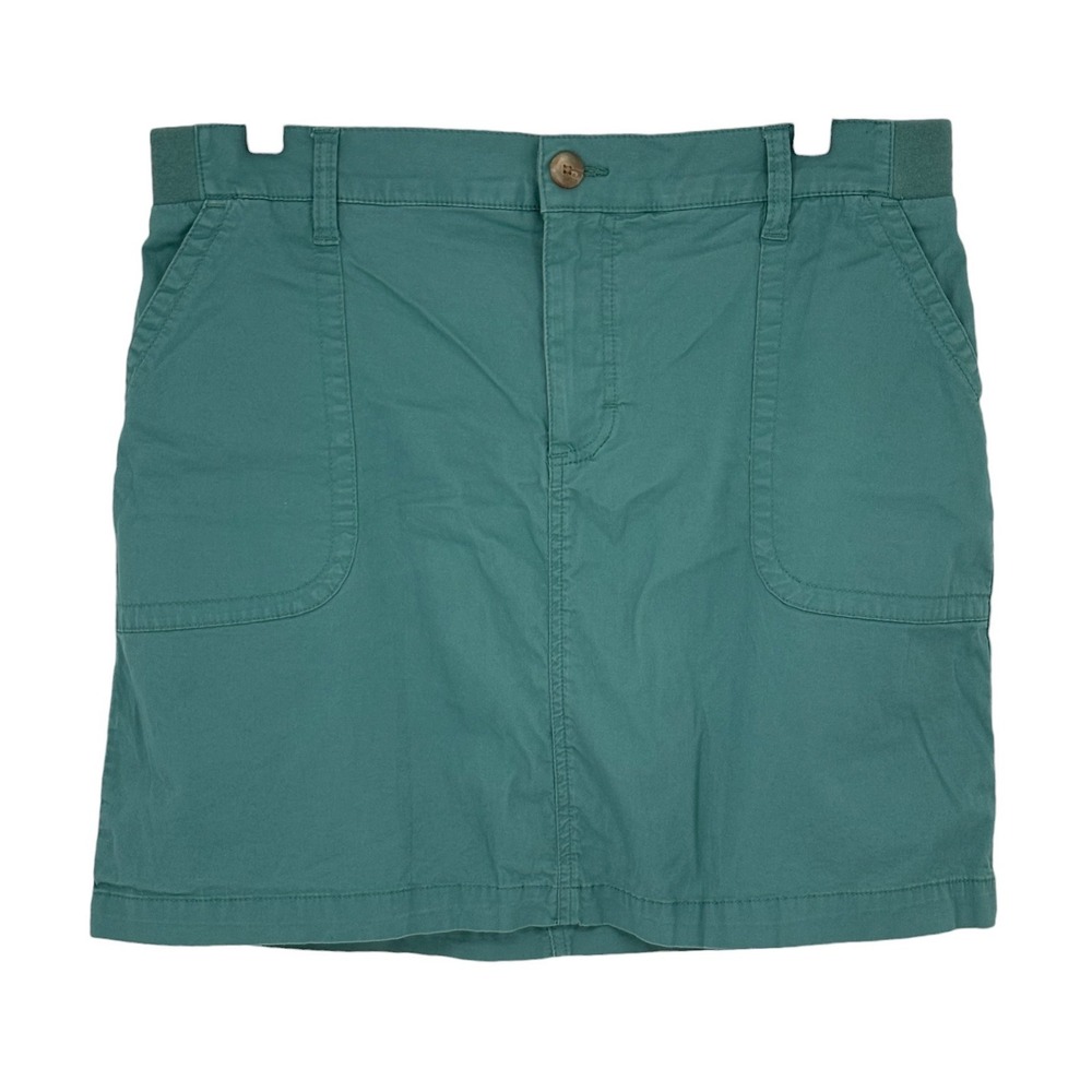 Lee Skort Teal Green Regular Fit Mid Rise Stretch 14M